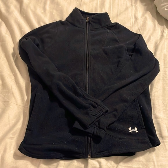 Under Armour Tops - Under Armour - Black Fleece Zip Up - Small